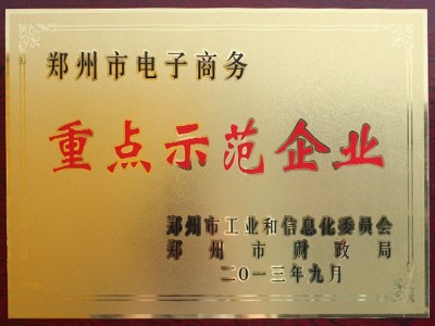 鄭州市電子商務(wù)重點示范企業(yè)